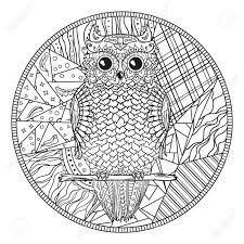 Eine eule als mandala darstellung macht einiges her. Mandala Mit Eule Zentangle Hand Gezeichnete Abstrakte Muster Auf Isolierungshintergrund Design Fur Spirituelle Entspannung Fur Erwachsene Zendala Schwarz Weiss Illustration Zum Ausmalen Zen Kunst Dekorativ Lizenzfrei Nutzbare Vektorgrafiken Clip