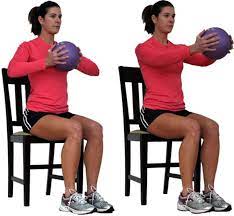 you can still work out your upper body from a chair senior fitness upper body workout exercise
