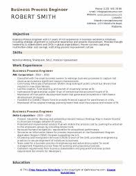 business process engineer resume