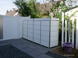 Weisse Mulltonnenboxen Mulltonnenbox Mulltonnenhaus Box
