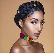 I used 1 and a 1/2 pack of kanekalon braiding hair to achieve the classic look. 20 Braided Updo For Black Hair
