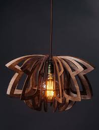 Lotus Light Natural Wood Lamp Fancy Com Wooden Chandelier Wooden Lampshade Wood Lamp Shade