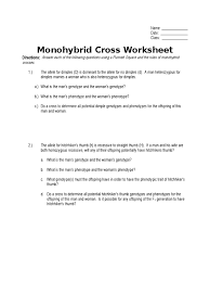 Coordinates with the genetic notes and dihybrid cross punnett square practice. 9 Matchless Monohybrid Cross Worksheet Money Word Problems For Grade 1 Free Household Budget 1st Monthly Excel Sheet Income And Outcome Calamityjanetheshow