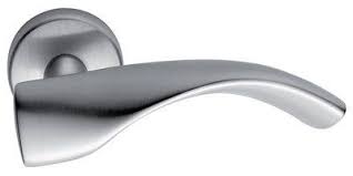 For the most part, modern bathroom doors today are primarily made using fiberglass, as they are far more enduring than other door materials and are also more flexible in terms of design options. The Ultimate Selection Of Door Levers To Make Your Door Unique Entrance Door Main Door Bedroom Door Ba Bathroom Door Handles Door Handles Amazing Bathrooms