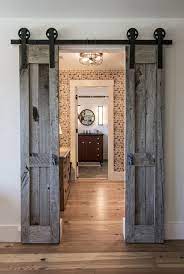 Rustic interior door made from knotty alder is the best choice for that rustic look. Modern Farmhouse Sliding Barn Door Ideas Pickled Barrel