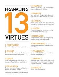 25 Best 13 Virtues Images Benjamin Franklin Words Ben