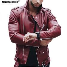 Mountain Skin Men S Slim Fit Autumn Motorcycle Faux Leather Jacket Glamor Leather Best Leather Jackets Plus Size Leather Jacket Jackets Men Fashion
