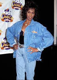 Denim On Denim Totally Classic As Demonstrated By Whitney Houston 80s Fashion Outfits 80s Fashion Fashion