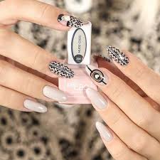 unique gel nail art designs with nail stickers emischooluae dubai dubainails dubaisalons nails nogti manikyur dizajn
