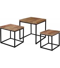 Les tables basses ne servent pas seulement à prendre un café. Table Basse D Appoint En Bois Et Metal Wadiga Com