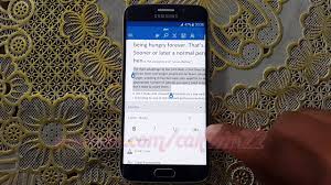 Microsoft Word For Android How To Highlight Text In Samsung Galaxy S6 Youtube