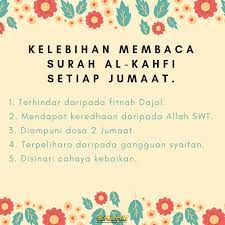 Dengan membaca ayat tersebut, seseorang akan diberkahi. Jom Kita Amalkan Membaca Surah Al Kahfi Salam Car Rental Facebook
