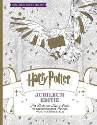 Bol Com Harry Potter Jubileum Editie Kleurboek Voor Volwassenen 9789045321646 Boeken Kleurboek Harry Potter Lijntekeningen
