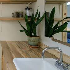 Our butcher block countertops feature full length strips that are 1 wide. Blue Pine Butcher Block Solid Wood Surface