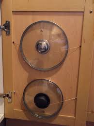 Simple Wire Pan Lid Holsters Kitchen Organization Diy Cheap Kitchen Cabinets Diy Kitchen Storage