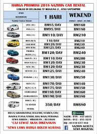 Maybe you would like to learn more about one of these? Harga Nazirin Kereta Sewa Manjung 2018 Nazirin Car Rental ÙÙŠØ³Ø¨ÙˆÙƒ