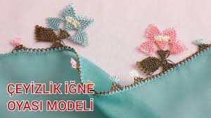 554 Su Yesili Yazmaya Ceyizlik Igne Oyasi Modeli Anlatimi 2020 Yazma Elde Nakis Yesil
