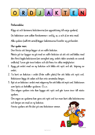 Ordjakten Free Teaching Resources Teaching Education