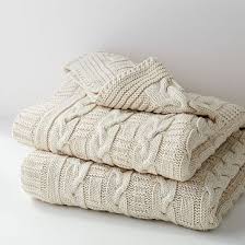 Check out our cable knit throw selection for the very best in unique or custom, handmade pieces from our blankets & throws shops. Made Here New York Cotton Braided Cable Knit Throw