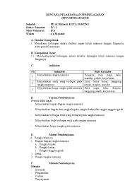 Materi rangka manusia kelas 4 sd. Rpp Kelas 4 Semester 1
