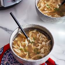 A beautiful clear broth with terrific savory flavour, use any noodles, pasta and and everybody knowns chicken soup is the best soup for a cold! Chicken Noodle Soup Instant Pot Recipes