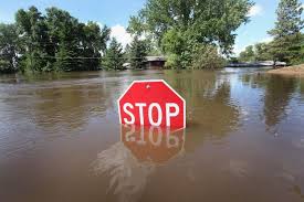 Bachmann Launches Campaign Flood Waters Recede In Minot Flood Minot North Dakota