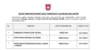 Liputan6.com, jakarta penyelidik komisi pemberantasan korupsi (kpk) harun al rasyid menduga ada unsur kesengajaan diketahui, dari 75 pegawai lembaga antirasuah yang dibebastugaskan. Jawatan Kosong Terkini Kolej Universiti Islam Melaka Kuim Pembantu Penyelidik Sosial Penyarah Kulinari Pensyarah Pendidikan Awal Knak Kanak Kerja Kosong Kerajaan Swasta