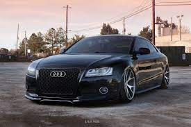 Updated Face Of Black Audi A5 With Custom Mesh Grille Carid Com Gallery Black Audi Audi A5 Audi