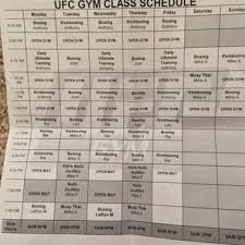 ufc fit schedule fitness and workout
