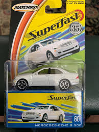 Matchbox Mercedes Benz S 500 White Long Card With Box Superfast Ebay Mercedes Benz Matchbox Benz