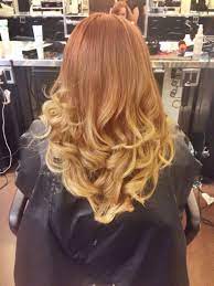 Red To Blonde Ombre On Natural Redhead Natural Red Hair Ombre Hair Blonde Red Ombre Hair