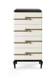 Gorgeous all white 4 drawer tall dresser with rich black hardware. Furniture Chests Of Drawers Contemporary Idfdesign