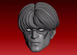 NIGHTWING DICK GRAYSON Batman Family custom head for action figures $8.00
