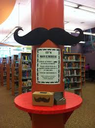 Movember Book Display Google Search Book Display Library Displays November Books