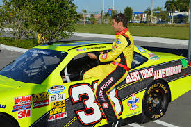 NASCAR driver Lagasse Jr. gives Scout a ride to school