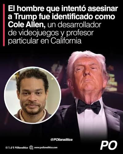 🇺🇸 El hombre sospechoso de abrir fuego en la cena de la Asociación de Corresponsales de la Casa Blanca el sábado por la noche trabajaba como profesor y desarrollador de videojuegos en