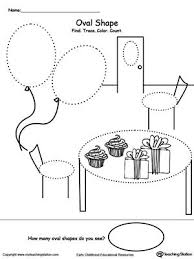 Find Trace Color And Count The Shapes Oval Shapes Preschool Tracing Worksheets Preschool Shapes Worksheets
