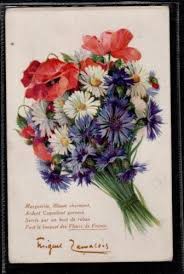 Un joli symbole que je rajoute à ceux que je vous avais présenté le 13 juillet. Bleuet Marguerite Et Coquelicot Bouquet De Coquelicots Coquelicots Illustration Florale