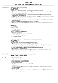 Pediatric Resume Samples Velvet Jobs