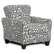 By homepop (4) herrera blue stripe nailhead trim arm chair. Affordable Furniture Mfg Accent Chairs 9001 Maze Black And White Stationary From Galleria Furniture
