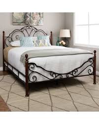 Tribecca Home Tribecca Home Leann Graceful Scroll Bronze Iron Bed Frame Brown Metal From Overstock Bhg Com Shop Iron Bed Frame Bed Frame Iron Bed