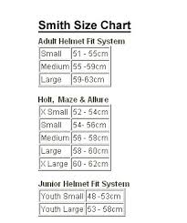 Smith Helmet Size Chart Jpg
