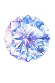 Diamond Print Round Wall Art Print April Birthstone Poster Watercolor Gemstone Gemstone Print Crystal Painting Art Gift Home Decor In 2020 Crystals Watercolors Gemstone Art Gem Drawing