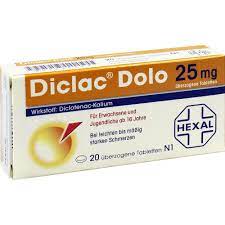 Diclac Dolo 25mg Uberzogene Tabl Pzn 1235521 Ventalis Apotheke