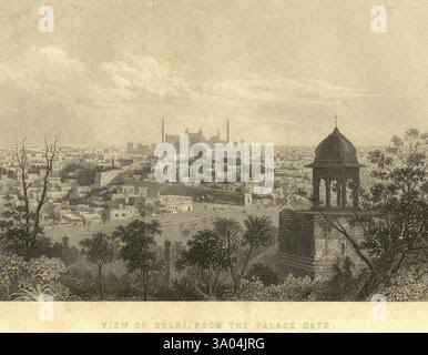 Gates of delhi black and white hi-res stock photography and images - Alamy