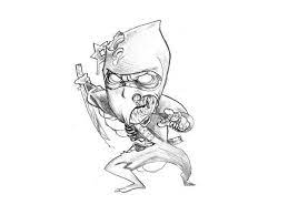 79 Extremely Creative Tattoo Drawings To Try At Home Cartoon Tattoos Cartoon Tattoo Cartoon Character Tattoos