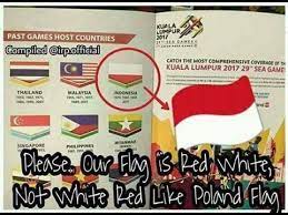 Kami ingin meminta maaf secara tulus kepada rakyat indonesia karena kesalahan yang tidak disengaja dalam mencetak bendera indonesia dalam buku. Viral Bendera Indonesia Terbalik Di Buku Panduan Sea Games 2017 Malaysia Youtube
