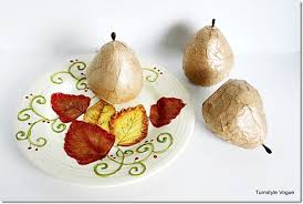 How To Paper Mache Pears Using Paper Sack And Mod Podge Debbiedoos Paper Sack Paper Mache Mod Podge