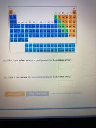 The electron configuration of krypton, kr, is: Solved 1 What Is The Valence Electron Configuration For Chegg Com