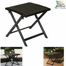 Where to buy garden furniture in the uk? Small Rattan Coffee Table Bistro Folding Furniture Outdoor Side End Garden Patio For Sale Online Ebay